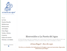 Tablet Screenshot of lapuertadelagua.com